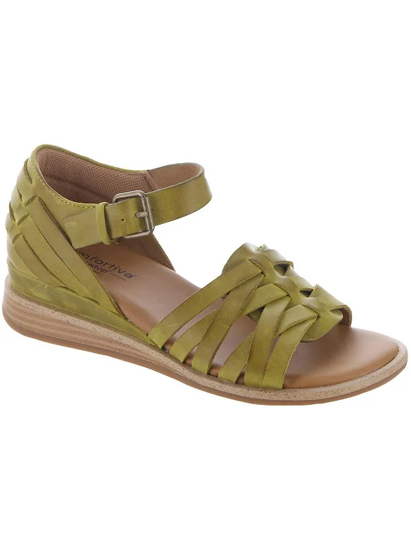 Fashion Essentials MARINA Womens Leather Ankle Strap