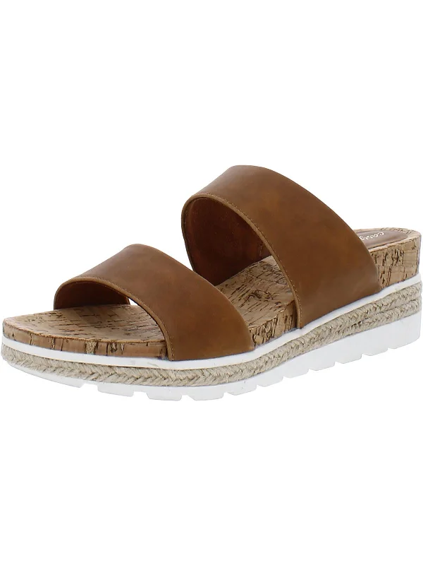 Casual Chic Maryann  Womens Slip On Open Toe Wedge Sandals
