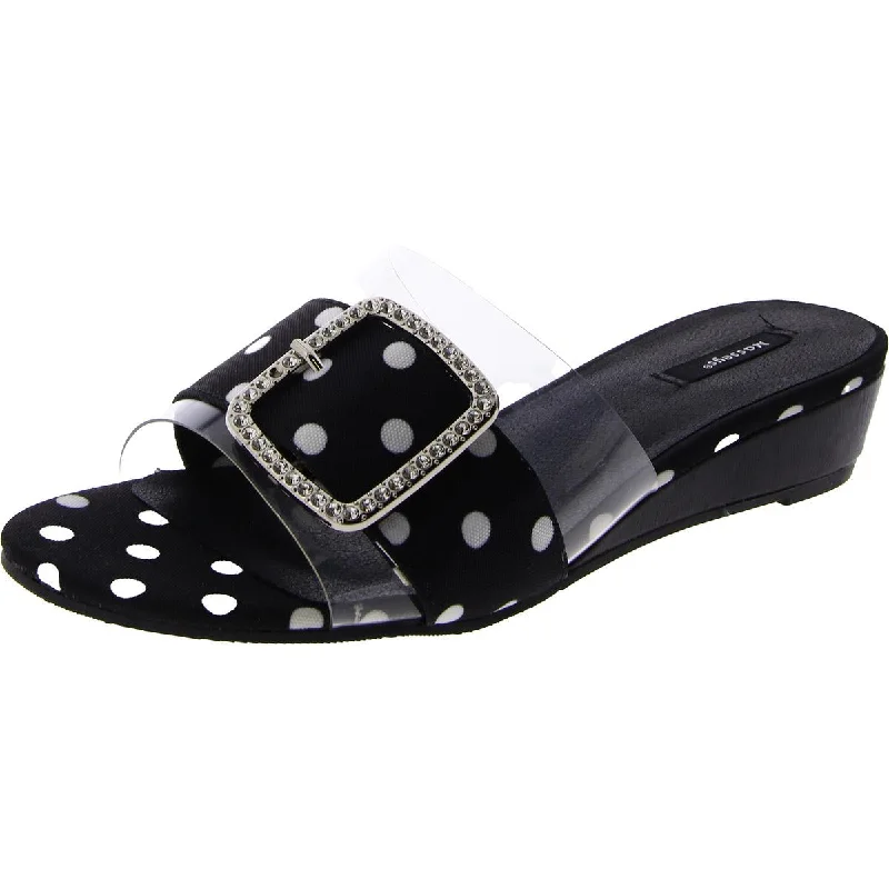 Athleisure Style Sale Masseys Womens Milan Open Toe Slip On Wedge Sandals