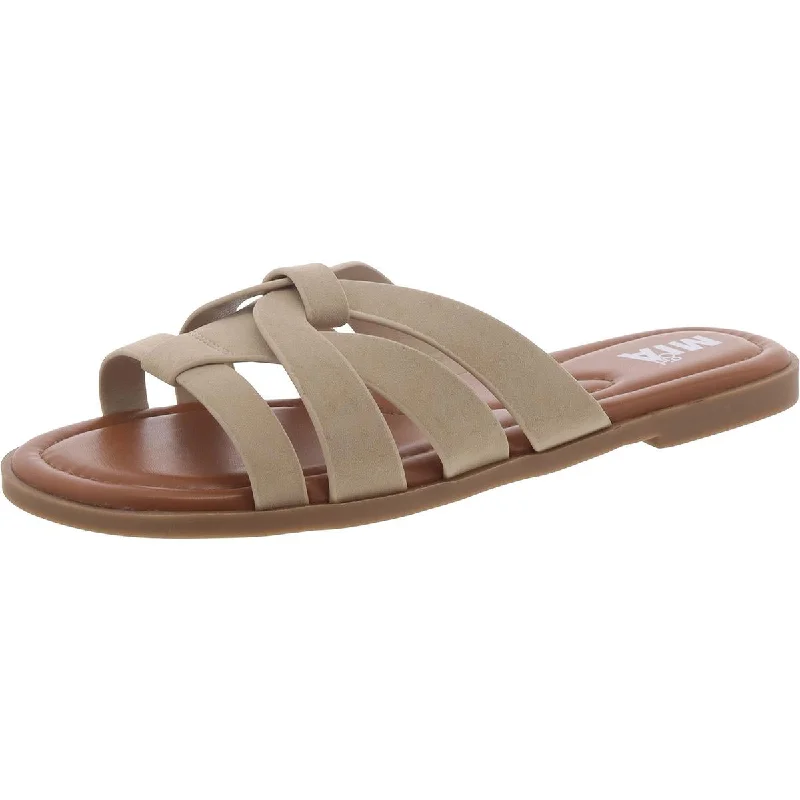Massive Selection Sale Mia Womens Aldreda Faux Suede Slip On Slide Sandals