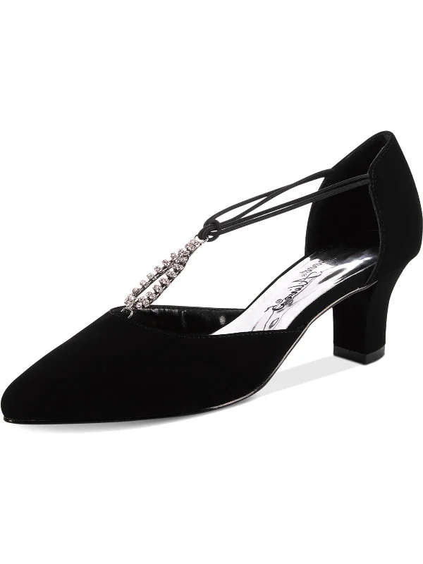 Women's Foot-Friendly Shoes Moonlight Womens Faux Suede Pumps Dress Heels