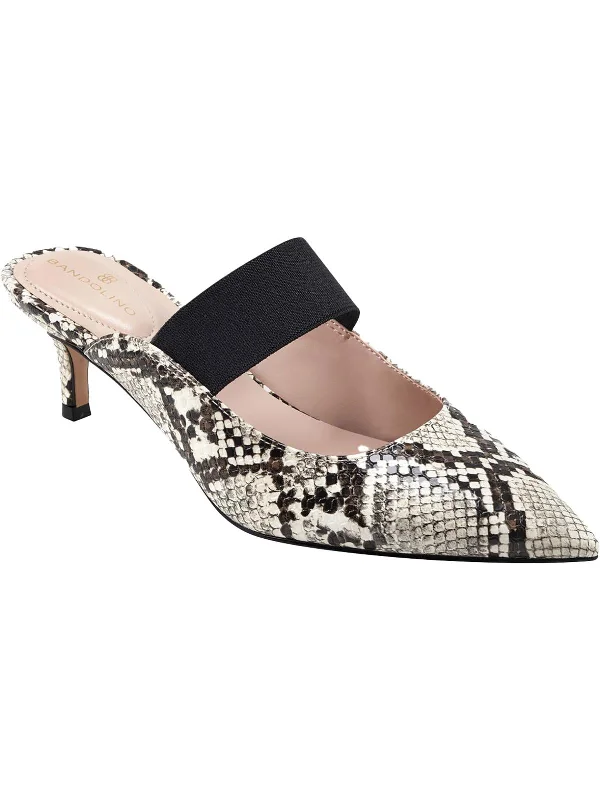 Flexible Sole Shoes Sale Myna 3 Womens Faux Leather Slip On Kitten Heels