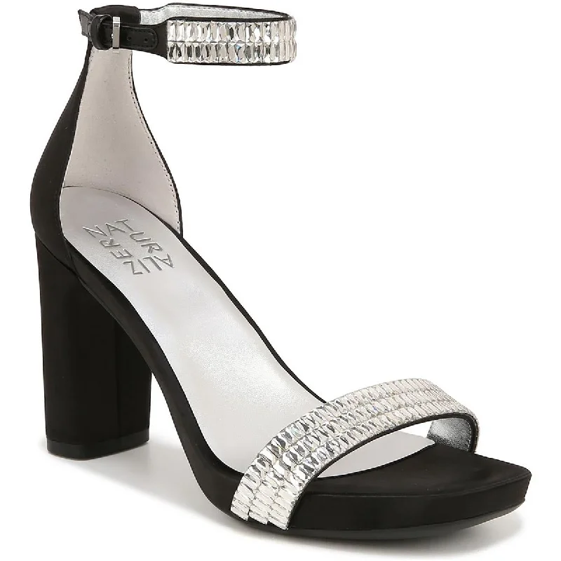Big Savings Naturalizer Womens Joy Sparkle Embellished Ankle Strap Heels