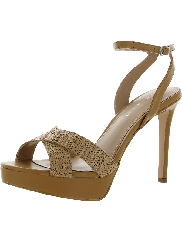 Street-Style Slip-Ons NIADA Womens Faux Leather Open Toe Pumps