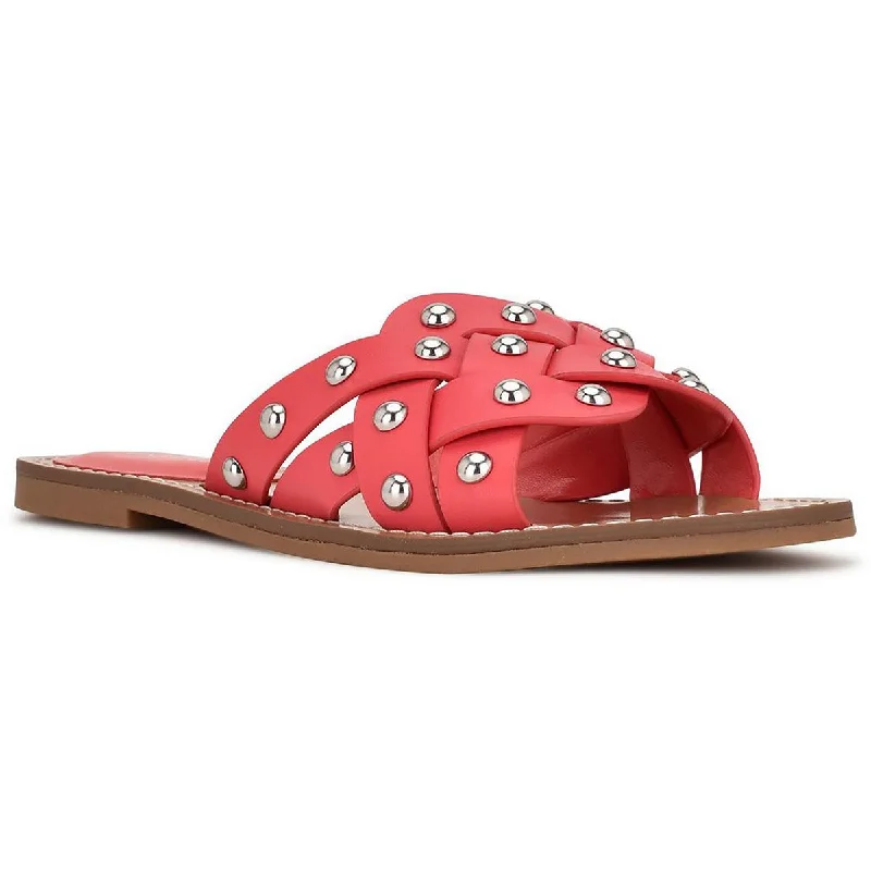 Modern Casual Shoes Nine West Womens Cia  Slip On Open Toe Slide Sandals