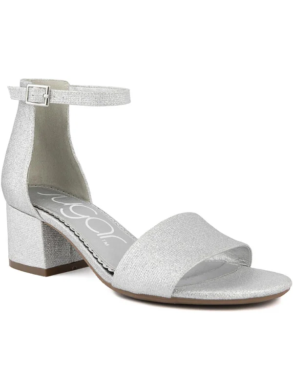 Stylish Looks Noelle Low Womens Adustable Ankle Block Heels