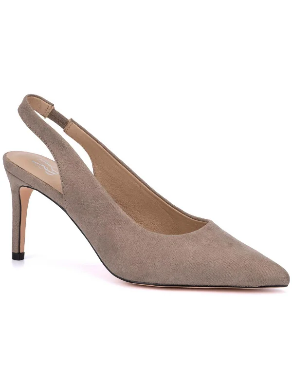 Modern Urban Slip-Ons Olivia Womens Pointed Toe Cushioned Foot bed Pumps