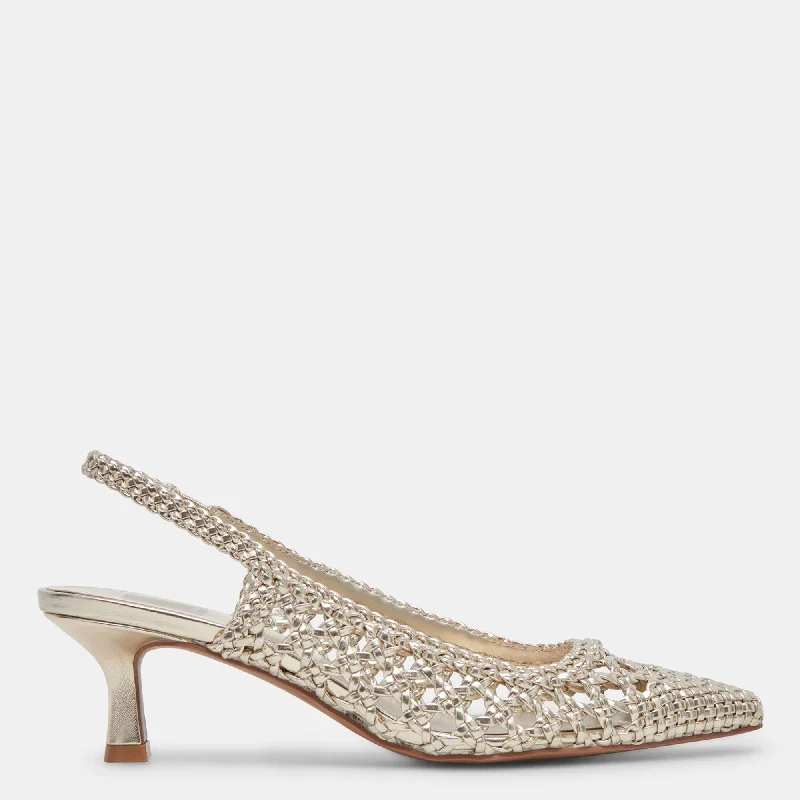 New Season Fashion Preview Olympa Heels Light Gold Metallic Stella