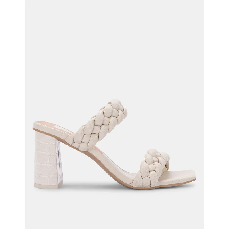 Unleash Your Fashion PAILY WIDE HEELS IVORY STELLA
