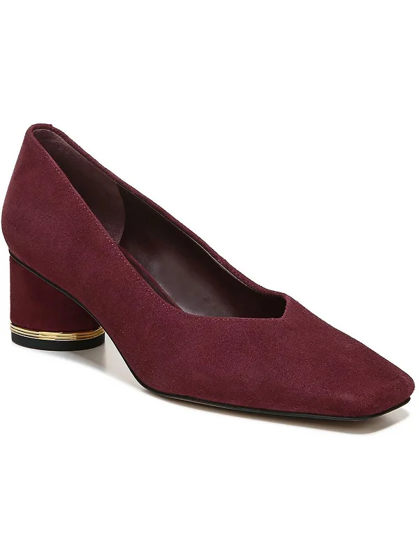 Women's Fashion Boots Pisa Womens Padded Insole Square Toe Pumps