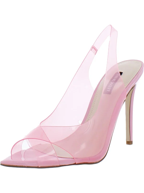 Women's Foot-Friendly Shoes Polka3 Womens Slingback Slip-On Pumps