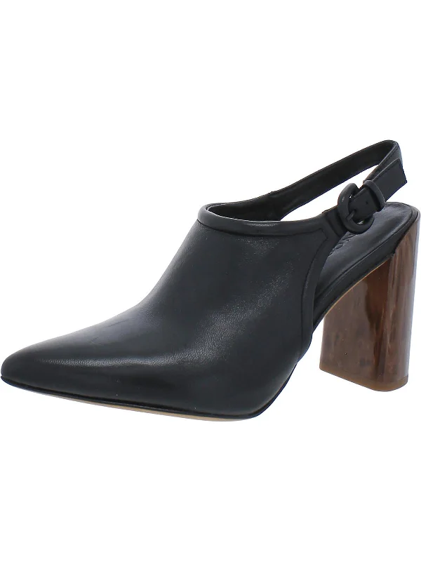 Day To Night Styles Pyra Womens Pointed Toe Slingback Heels