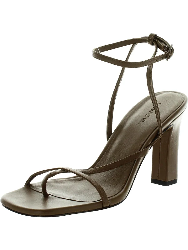 Durable Dress Shoes Promotion QIANA Womens Ankle Strap Open Toe Pumps