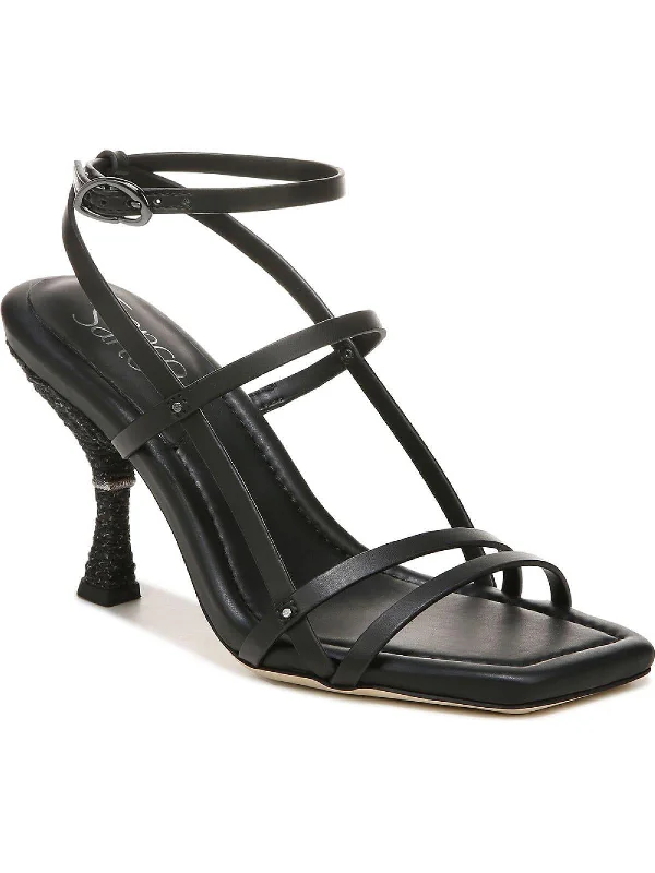 Women's Walking Shoes Rebel Womens Faux Leather Square Toe Heels