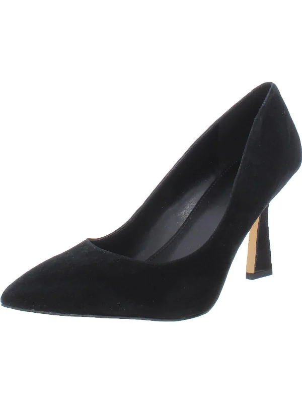 Affordable Women's Shoes Relka  Womens Suede Spoon Heel Pointed Toe Heels