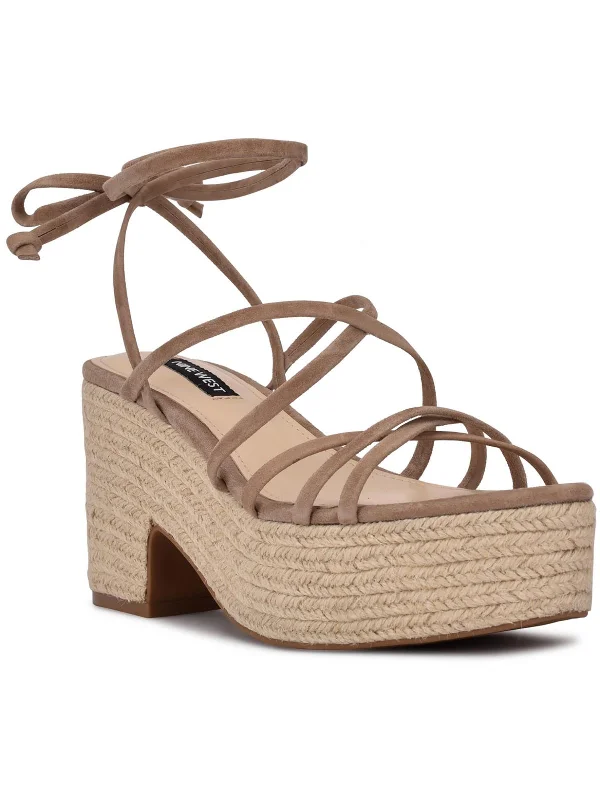 Lightweight Fashion Shoes Riplee  Womens Suede Slip On Espadrilles