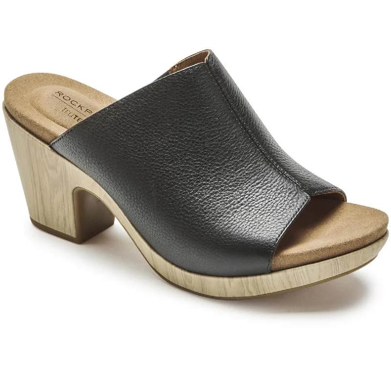 Unbeatable Prices Rockport Womens Vivianne Leather Slip On Slide Sandals