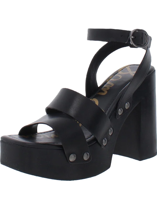 Sleek Dress Shoes Deal Rosalind Womens Buckle Square Toe Heels