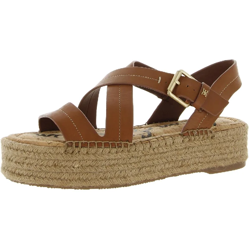 Timeless Elegance Redefined Sam Edelman Womens Aisling Leather Strappy Platform Sandals