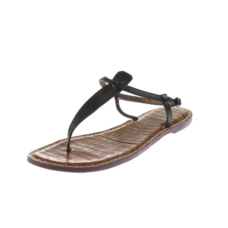 Early Bird Offer Sam Edelman Womens Gigi Metallic Snake Print Thong Sandals