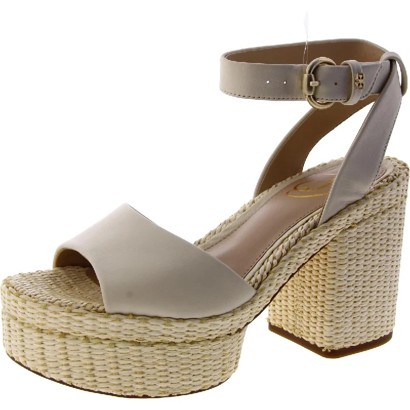 Latest Fashion Sam Edelman Womens Immie Leather Block Heel Platform Sandals