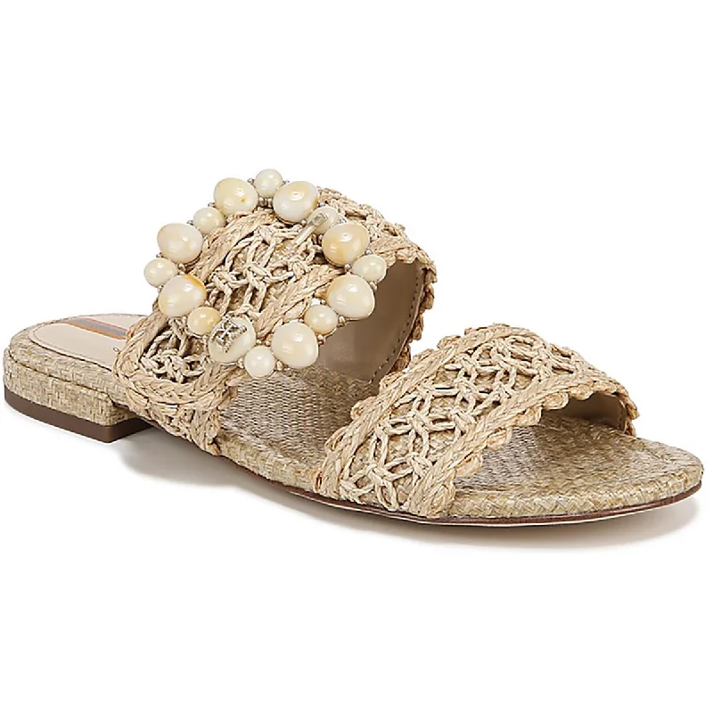 Effortless Style Shoes Sale Sam Edelman Womens Woven Buckle Slide Sandals