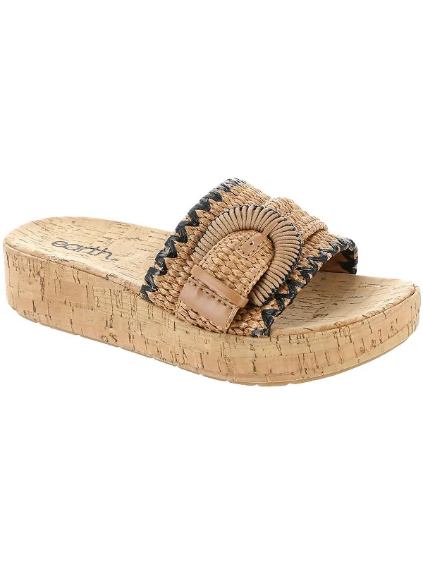 Minimalist Fashion Sale Samsy 2 Womens Woven Casual Slide Sandals
