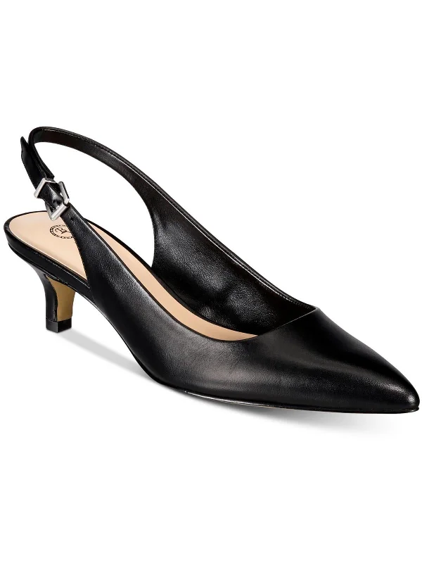 Women's Versatile Shoes Scarlett Womens Leather Slingback Pumps