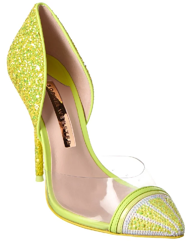 Romantic Chic Deals Sophia Webster Jessica Glitter & Vinyl Pump