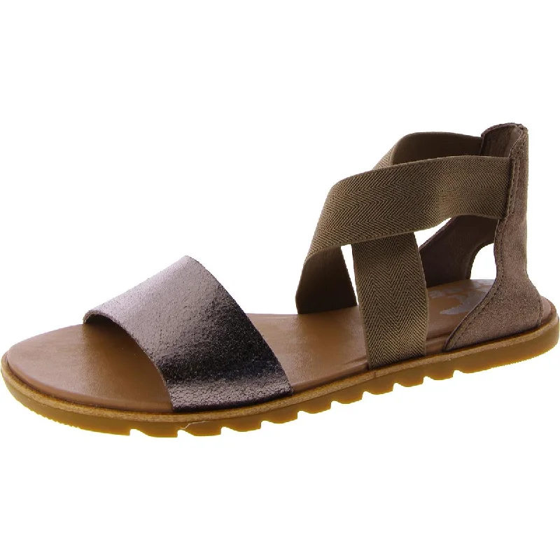 Stay Ahead In Style Sorel Womens Ella II Leather Open Toe Slingback Sandals