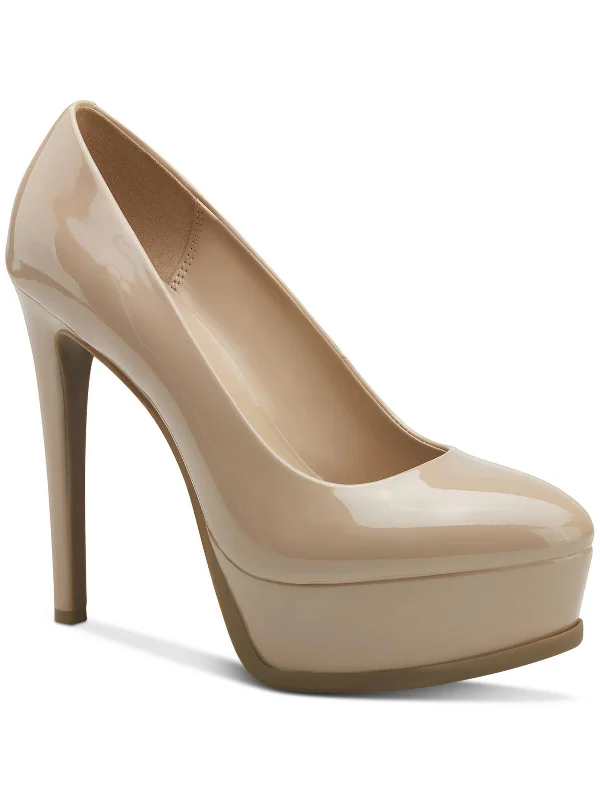 Everyday Shoes Promotion Stasia Womens Faux Suede Almond Toe Platform Heels