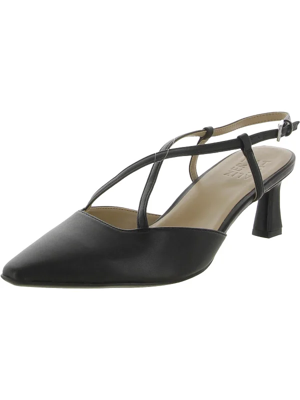 Designer Shoes Clearance Tahira Womens Metallic Strappy Slingback Heels