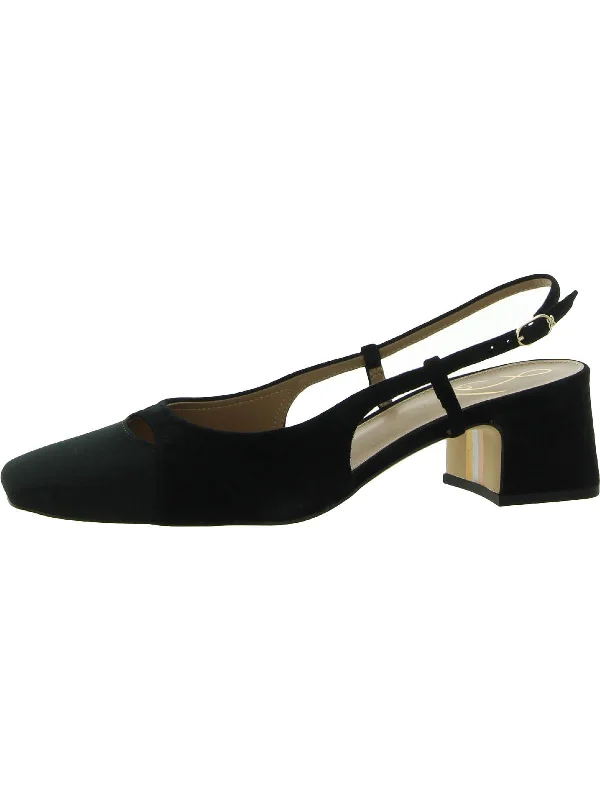 Top Brand Discounts Tarra Womens Cut-Out Square Toe Slingback Heels