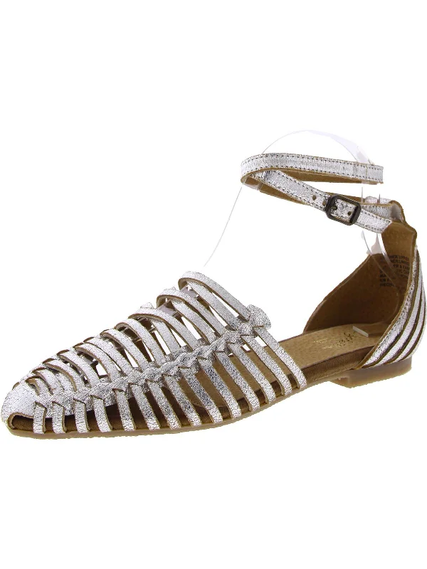Relaxed Style Deals Trinket Womens Leather Caged Huarache Sandals