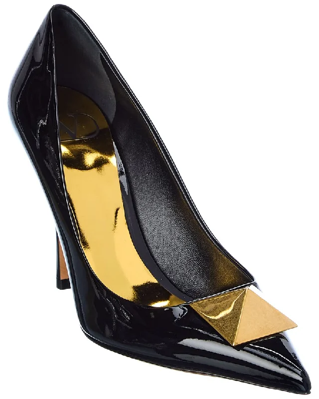 Sophisticated Style Offers Valentino One Stud 100 Patent Pump
