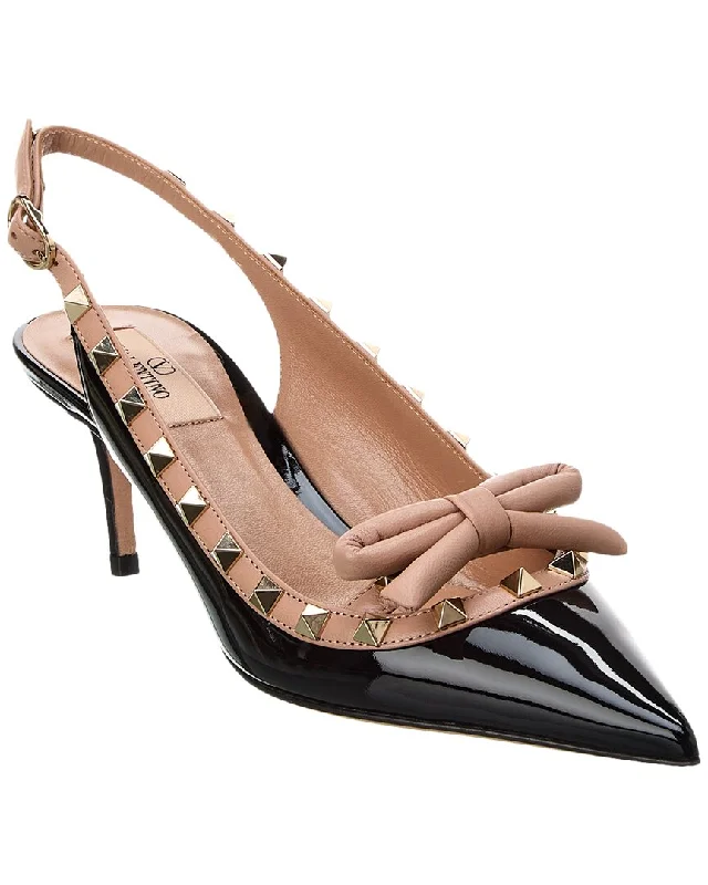 Fashionista Sale Valentino Rockstud 60 Patent Slingback Pump