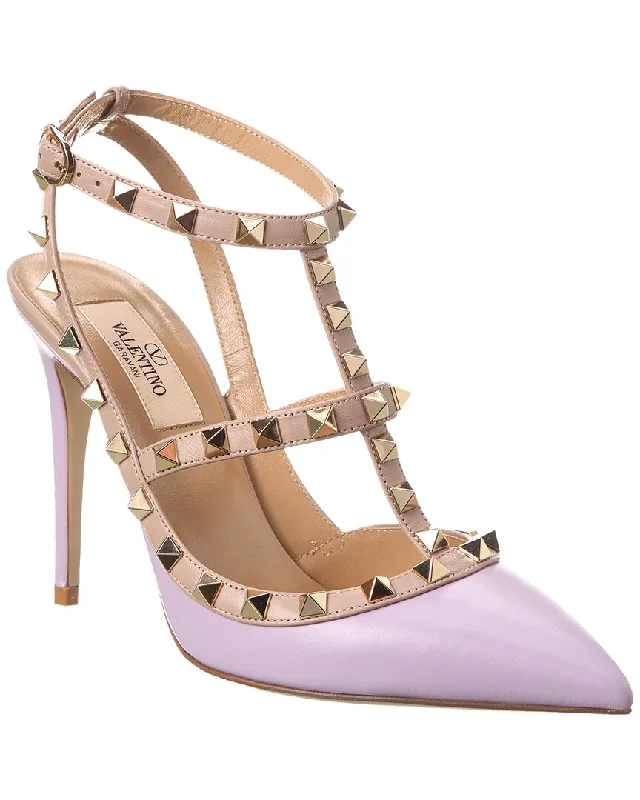 Daily Deals Valentino Rockstud Caged 100 Leather Pump