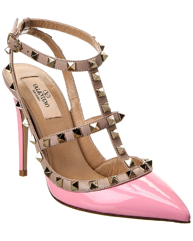 Holiday Glam Valentino Rockstud Caged 100 Patent Pump