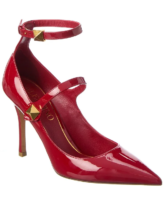 Exclusive Discount Valentino Roman Stud 100 Patent Pump