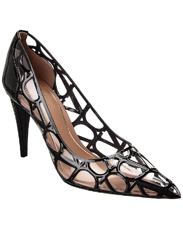 Special Offer Valentino VLogo 90 Vinyl & Patent Pump