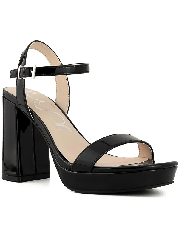 Luxury Casual Footwear VALLENTINA Womens Open Toe Dressy Ankle Strap