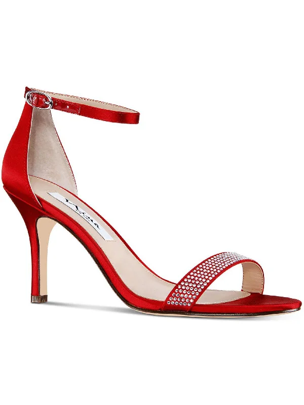 Lightweight Fashion Shoes Veniza Womens Leather Open Toe Evening Heels