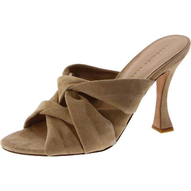 Huge Markdowns Veronica Beard Womens Alin Suede Slip-On Heels