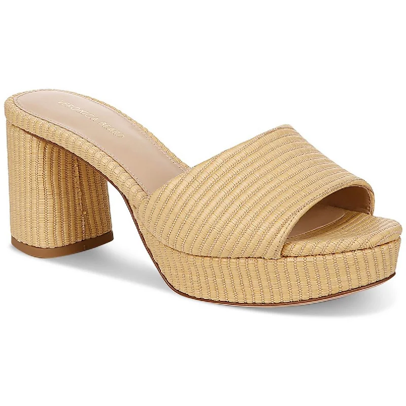 Sophisticated Street Style Offers Veronica Beard Womens DALI Woven Textured Platform Sandals