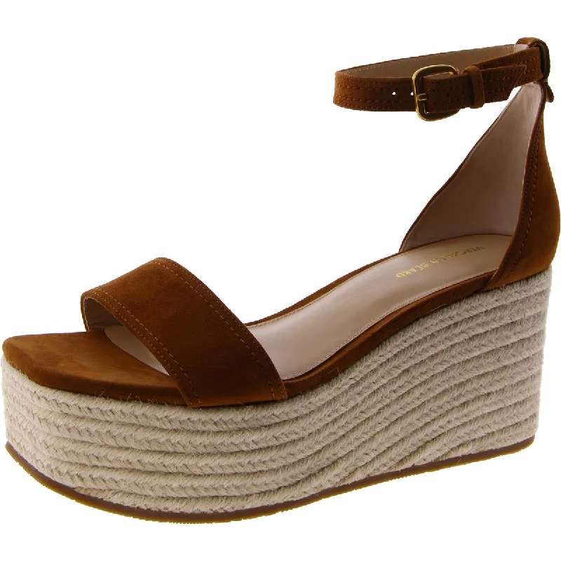 Everyday Elegance Sale Veronica Beard Womens GIANNA Suede Espadrille Wedge Sandals
