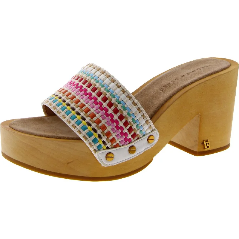 Huge Price Cut Veronica Beard Womens Hannalee Wov Woven Slip-On Mule Sandals