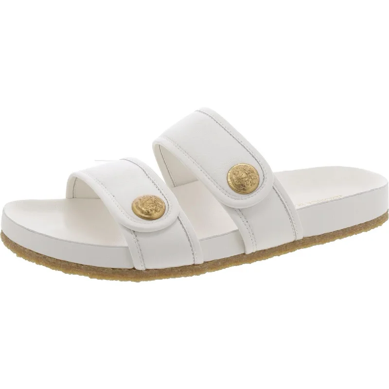Everyday Shoes Promotion Veronica Beard Womens Percey Leather Adjustable Slide Sandals Everyday Shoes Promotion Veronica Beard Womens Percey Leather Adjustable Slide Sandals