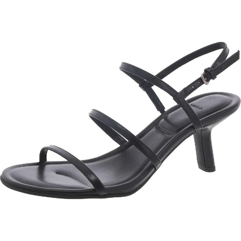 Trendy Threads Vince Womens Josie Faux Leather Evening Heels
