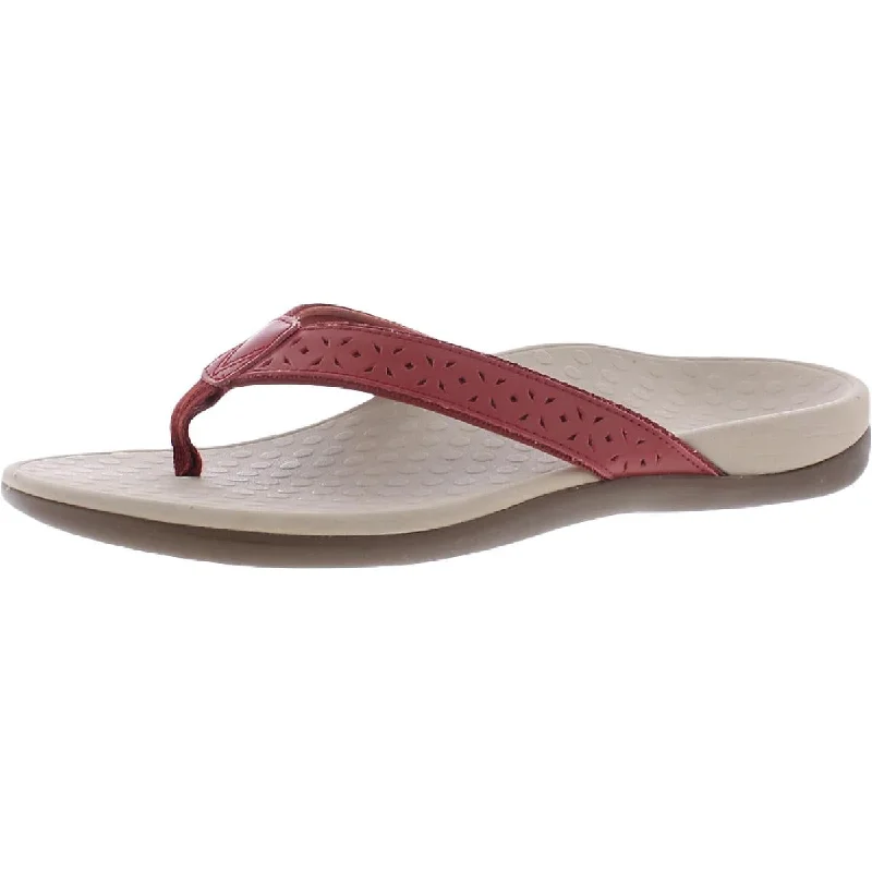 Limited Styles Vionic Womens Tideperf Leather Laser Thong Sandals