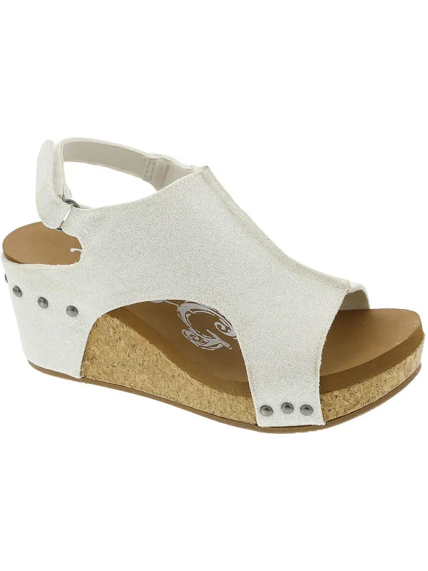 Elegant Fashion Offers Womens Faux Leather Open Toe Wedge Sandals